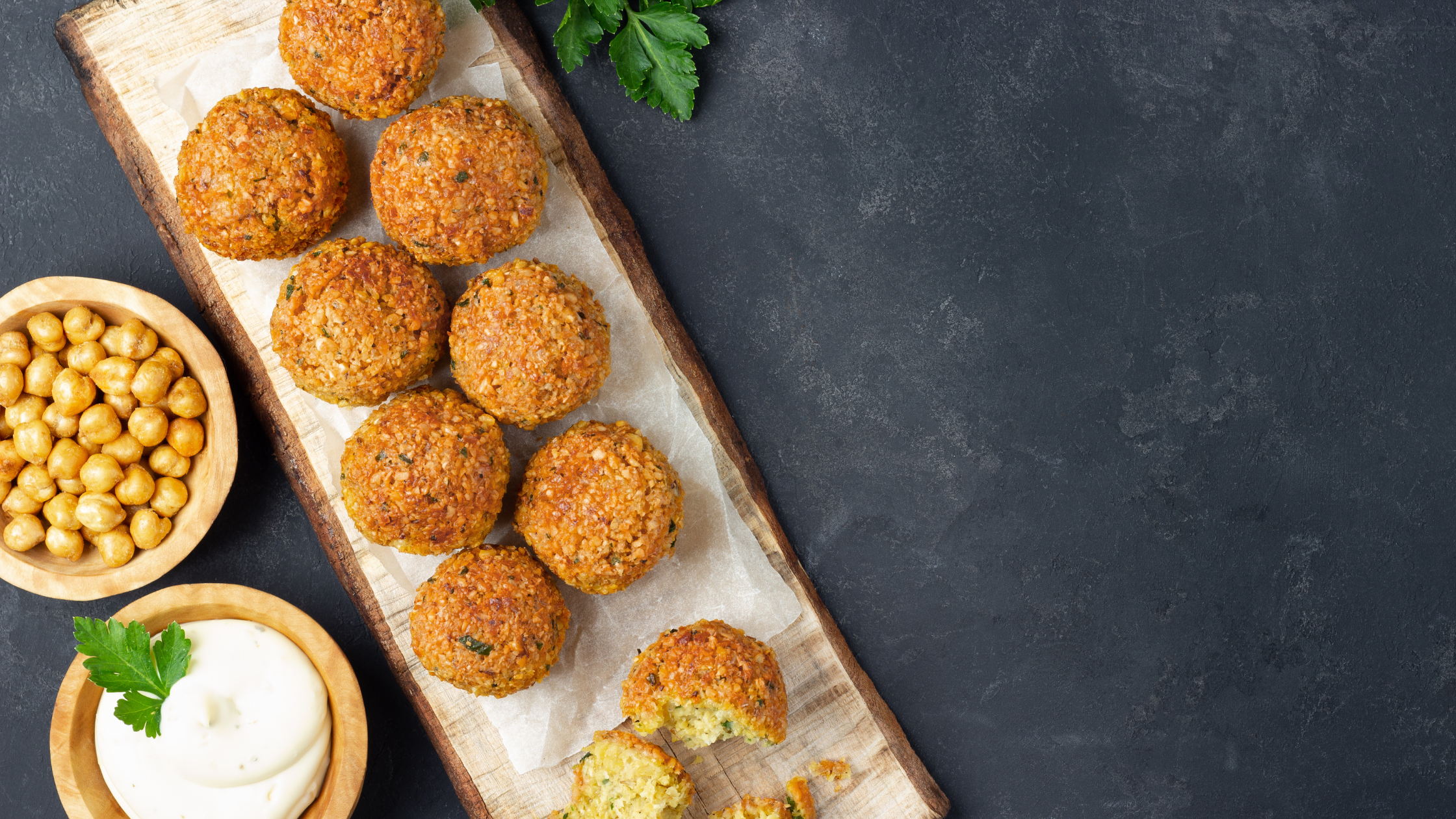 polpette di ceci con pecorino